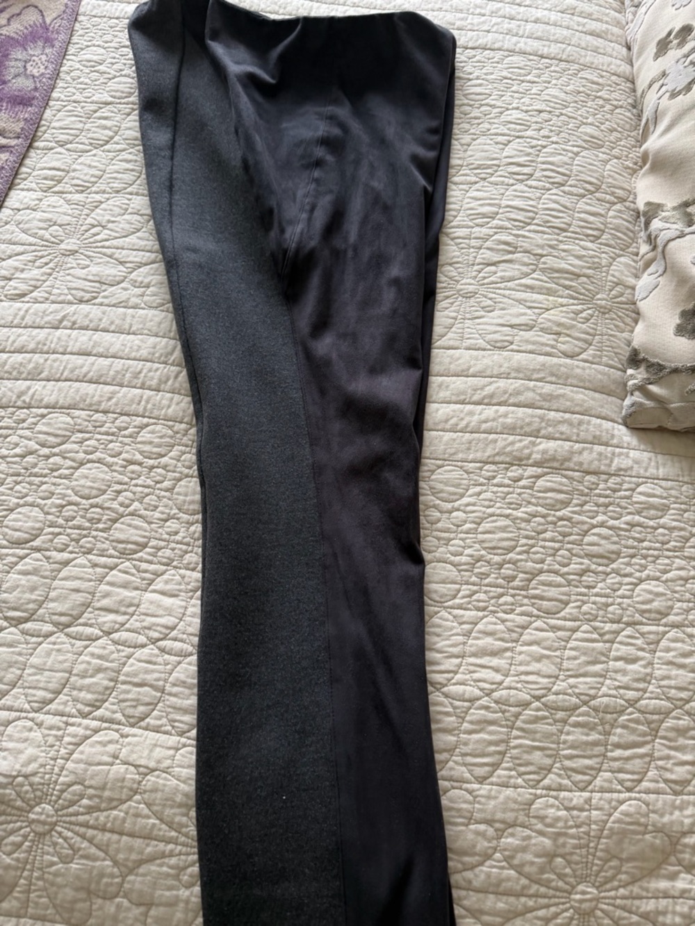Etcetera Black Two-Tone Leggings